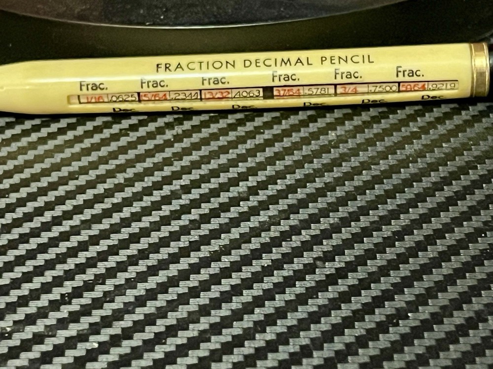 Vintage Mechanical Pencil Fraction Decimal