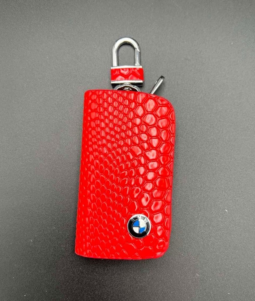 Key Chain Case Red For BMW