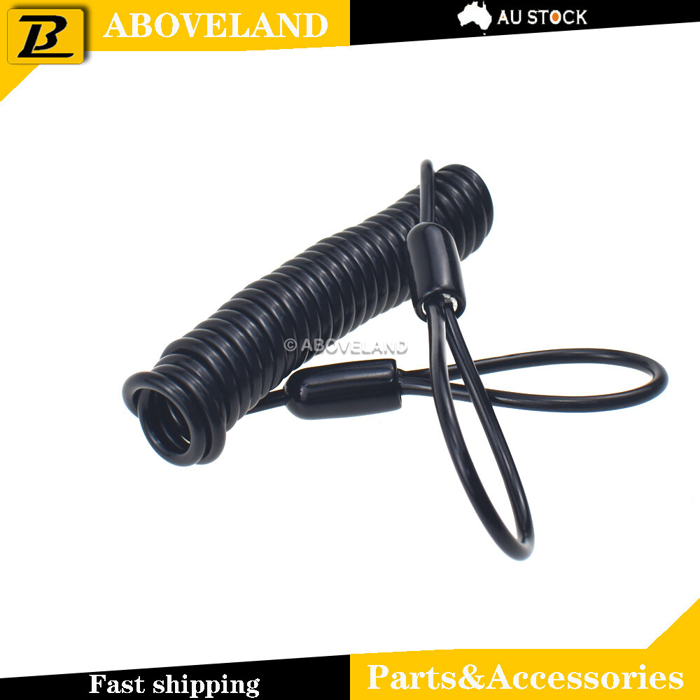 1.5M Motorcycle Scooter Alarm Disc Lock Security Spring Reminder Cable Black