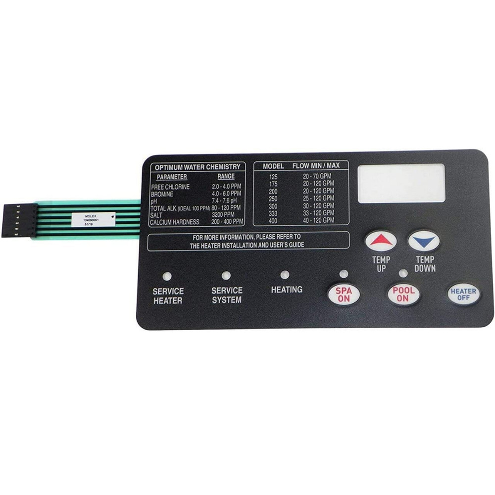 Switch Membrane Pad for Pentair Pool Heater 472610Z and Sta-Rite 42002-0029Z NEW