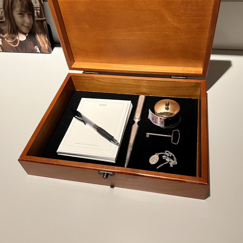 WE Games Wooden Keepsake Stash Box, Decorative Memory or Storage Box