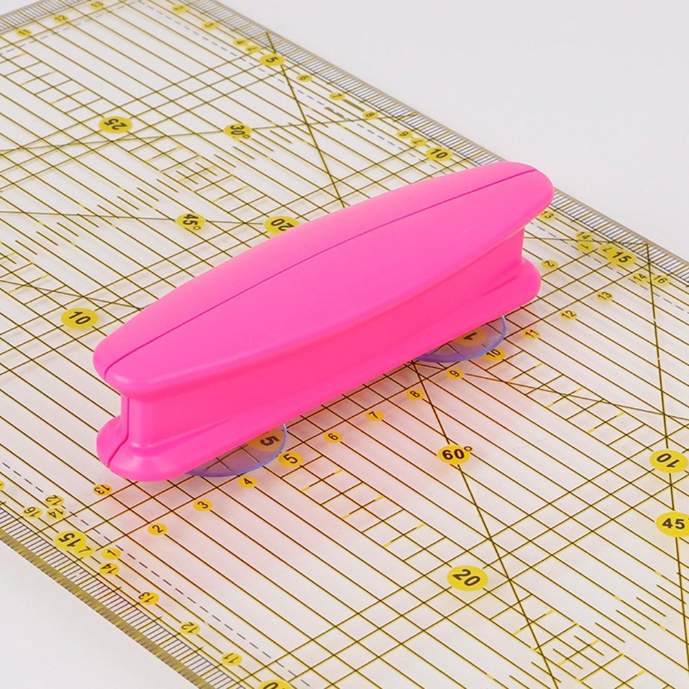 Patchwork Ruler Gripper Double Suction Cup Handheld Non Slip Multifunctional