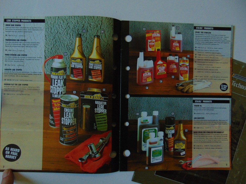 Vintage Original 1999 Gold Eagle Product Catalog - Heet, Sta-Bil