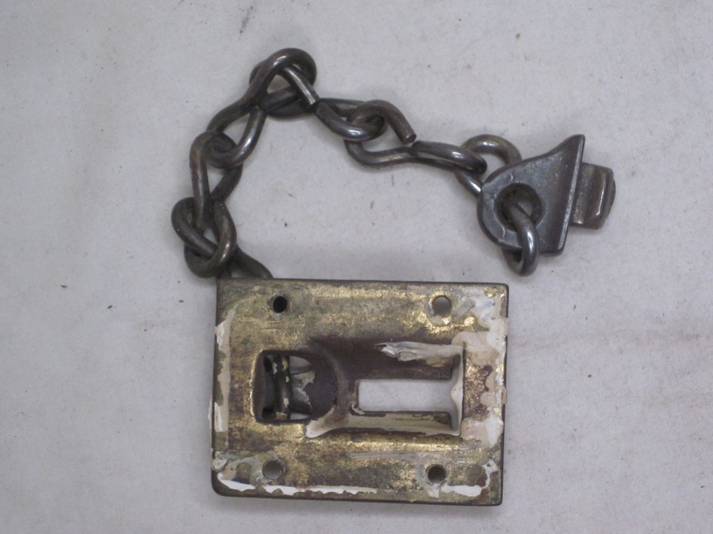 incomplete vintage door chain lock security single part *PLEASE NOTE