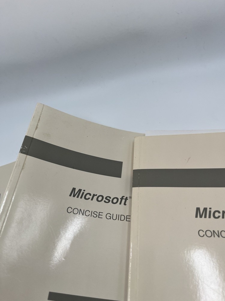 Vintage 90s Microsoft Windows 3.1 & MS-DOS Concise Guide Manuals HP Retro Set 3