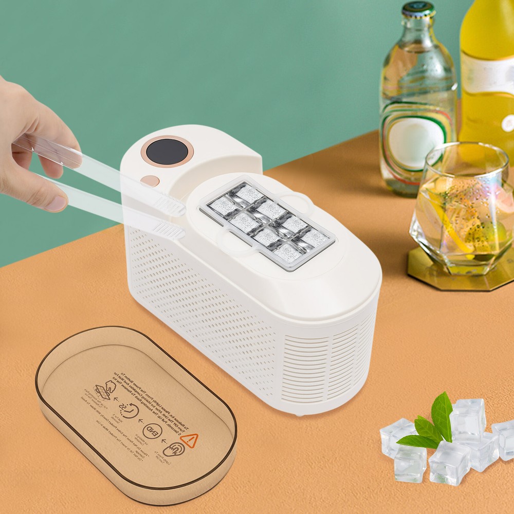 8 Cubes Mini Countertop Ice Maker Ice Machine Compact For Car/Travel Ice Maker