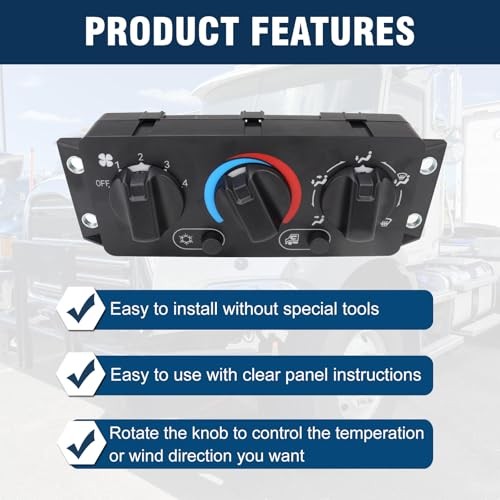 Climate Control Module AC Heater Control Panel Switch Compatible with Mack