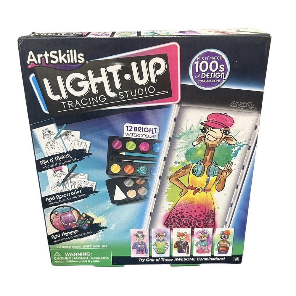 ArtSkills Light Up Tracing Studio Lightbox Create Paint Styles Nostalgic Gift