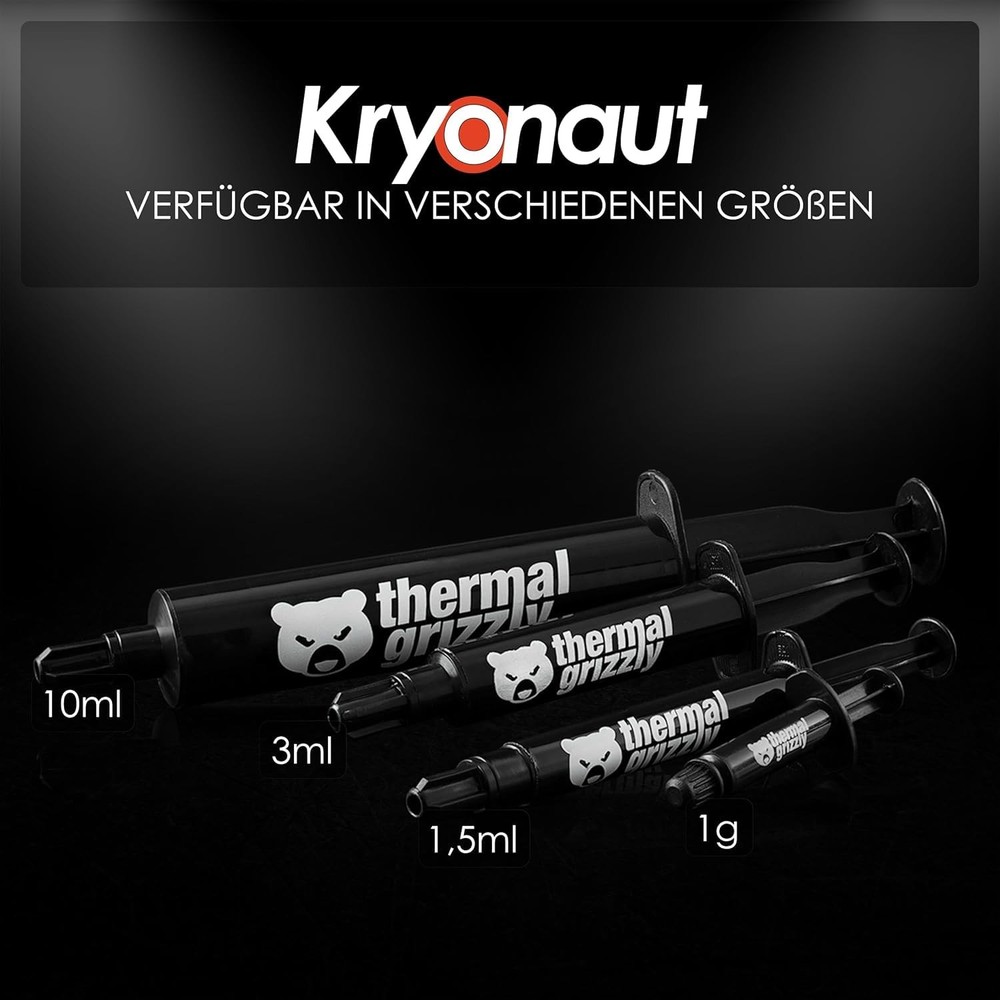 Thermal Grizzly Kryonaut CPU Thermal Paste - High Performance PC Thermal Paste