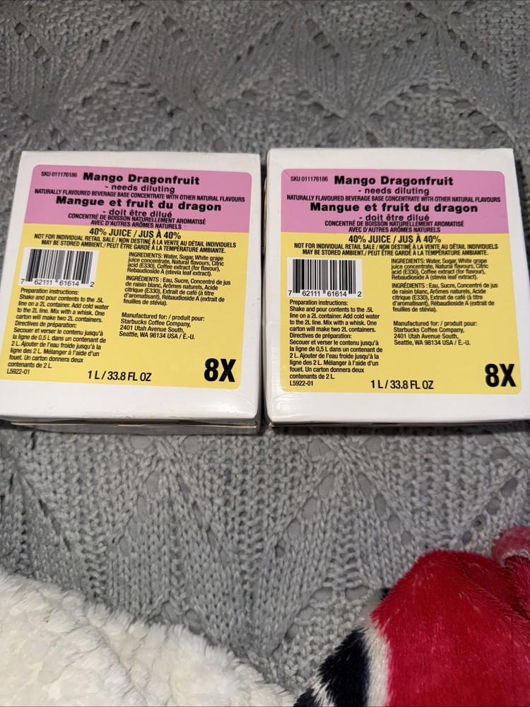 Mango Dragonfruit Base 8X Concentrate 2 Boxes BB April 2026