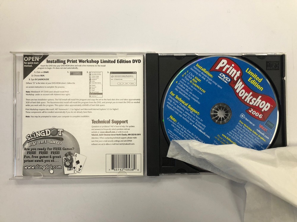 Print Workshop 2004 Limited Edition PC CD-ROM ValuSoft for Windows 98/2000/Me/XP