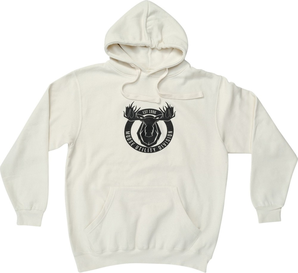 Moose MUD Badge Mens Pullover Hoody Natural