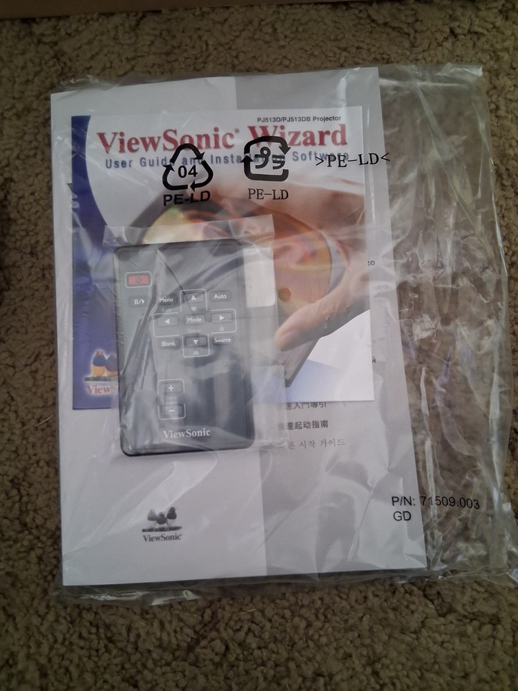 new viewsonic dlp projector pj513d/db