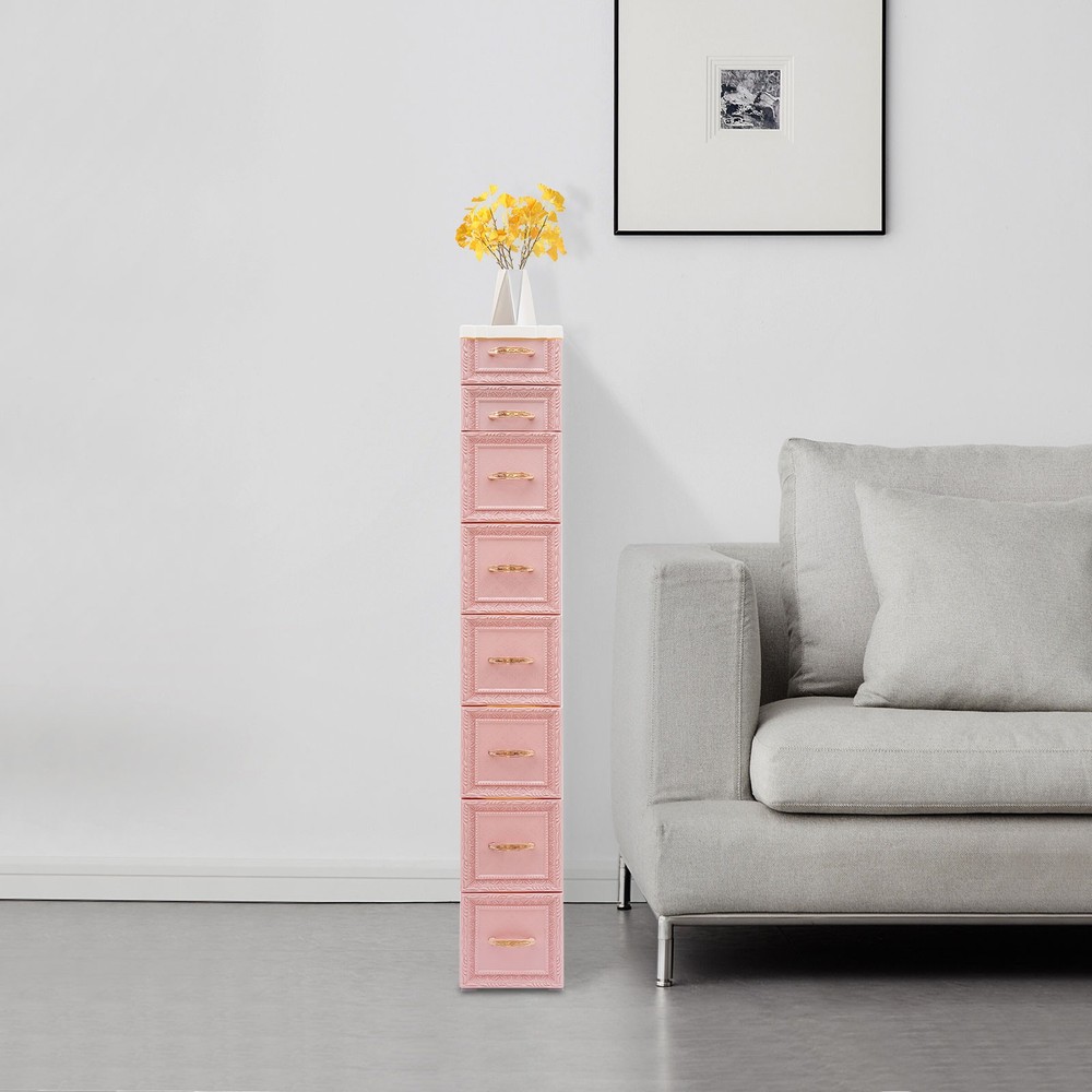 Storage Cabinet, Storage Organizer with Drawers, Storage Organizer with Wheels
