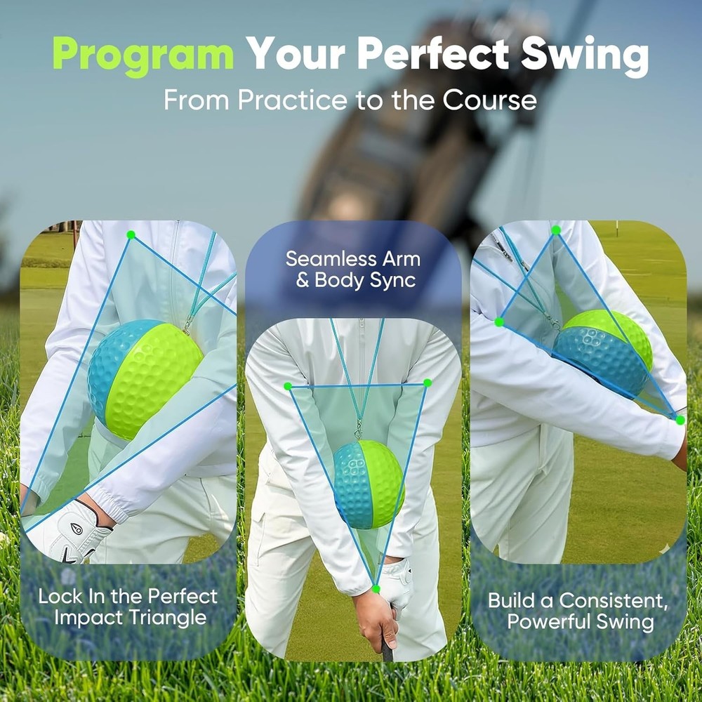 for Impact Precision & Consistent Swings, Golf Swing Trainer, Simple and Effe...
