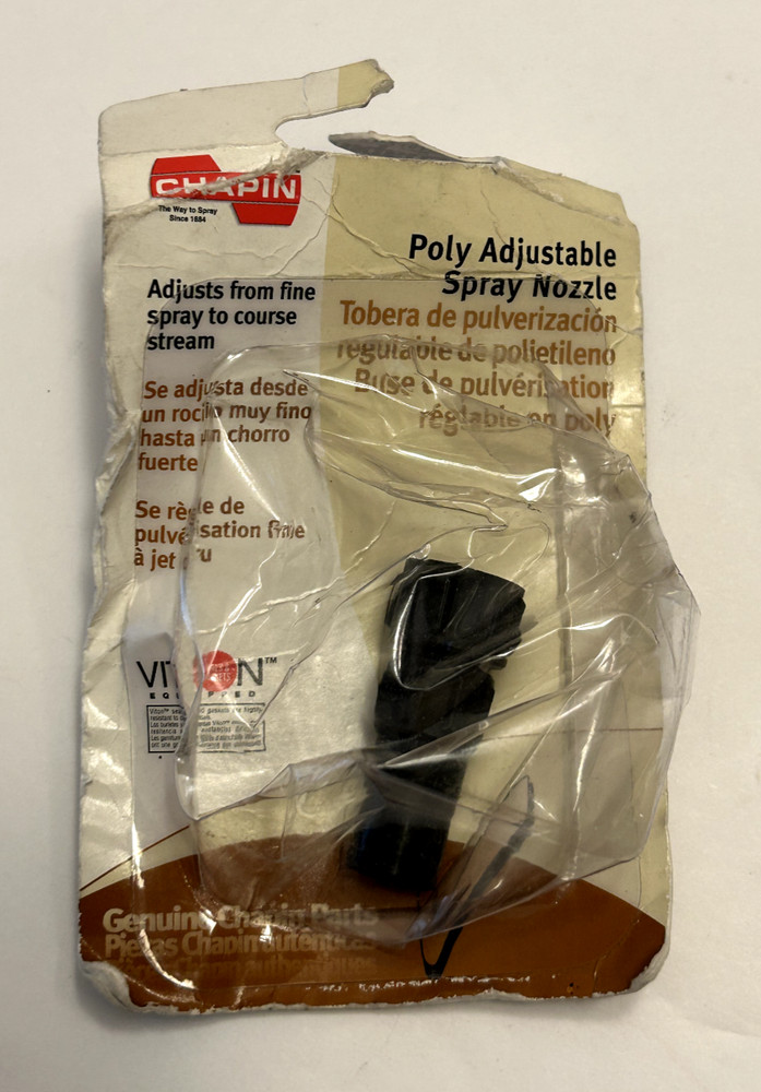CHAPIN 6-6003 Poly Adjustable Spray Nozzle - New