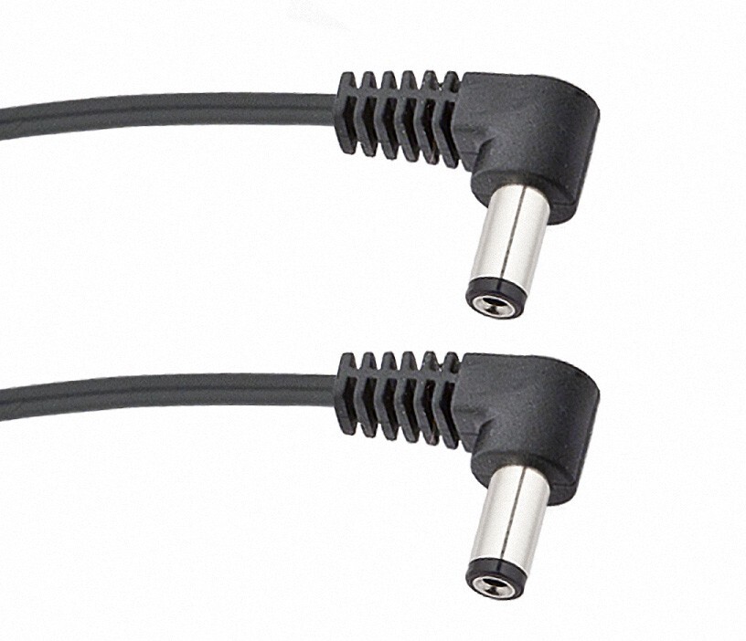 Voodoo Lab Standard Polarity 2.1mm Barrel Cable  - Right Angle Both Ends