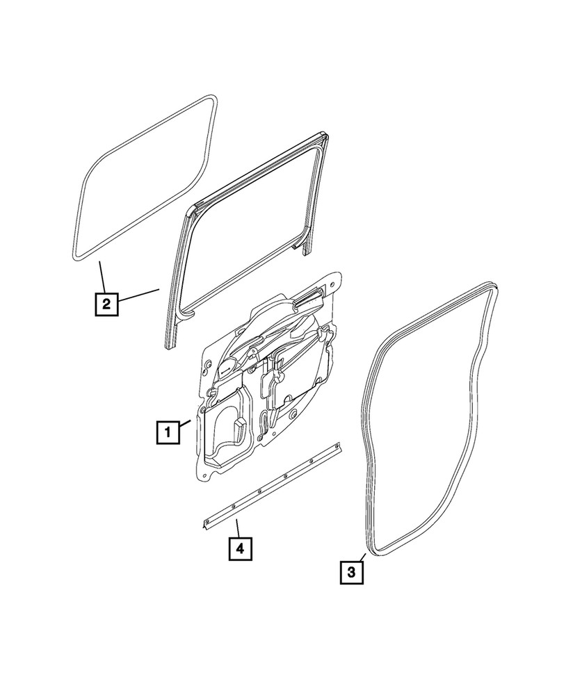 Genuine Mopar Lower Seal Left 68400041AA