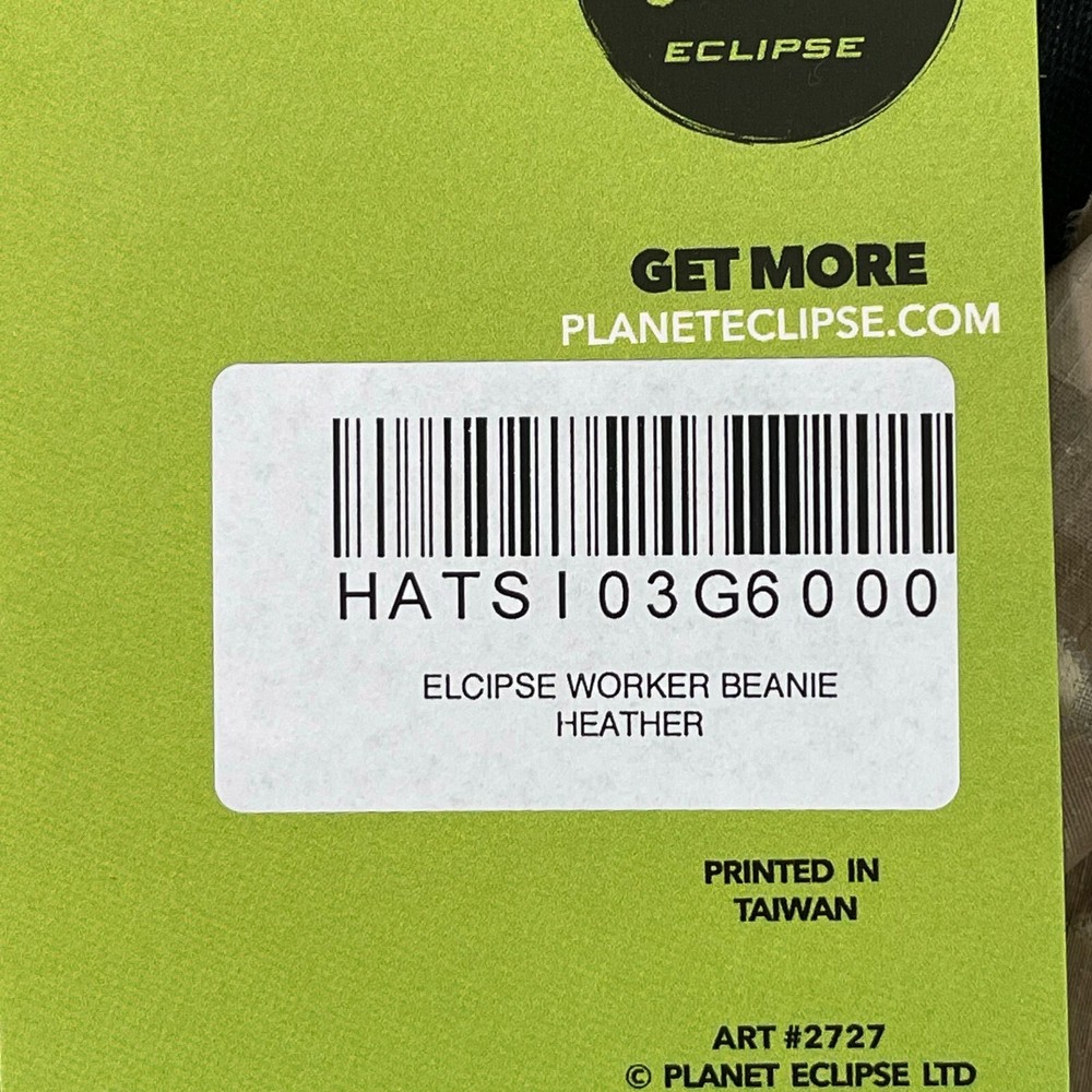 NEW Planet Eclipse Worker Beanie - Heather