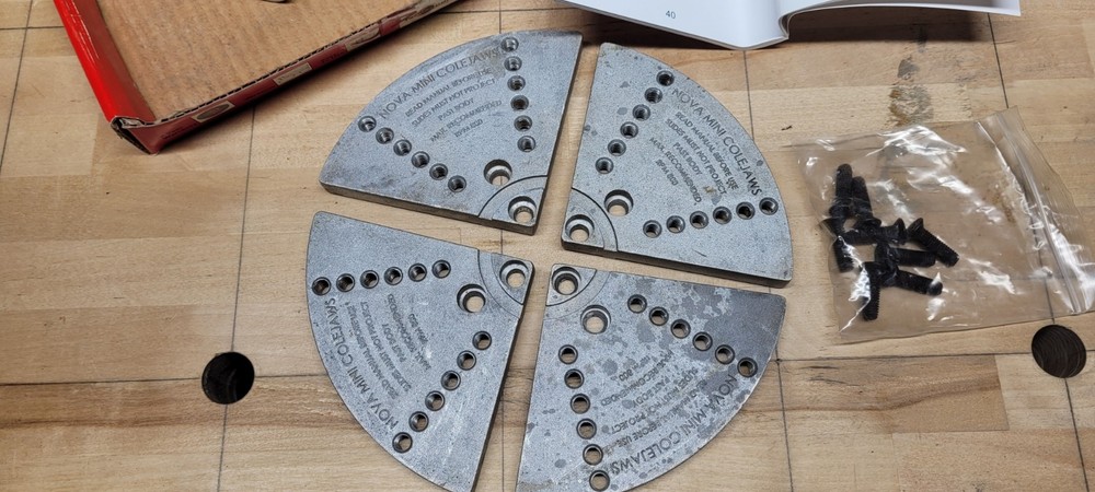 teknatool Nova Mini Cole Jaw set - bowl turning - woodworking