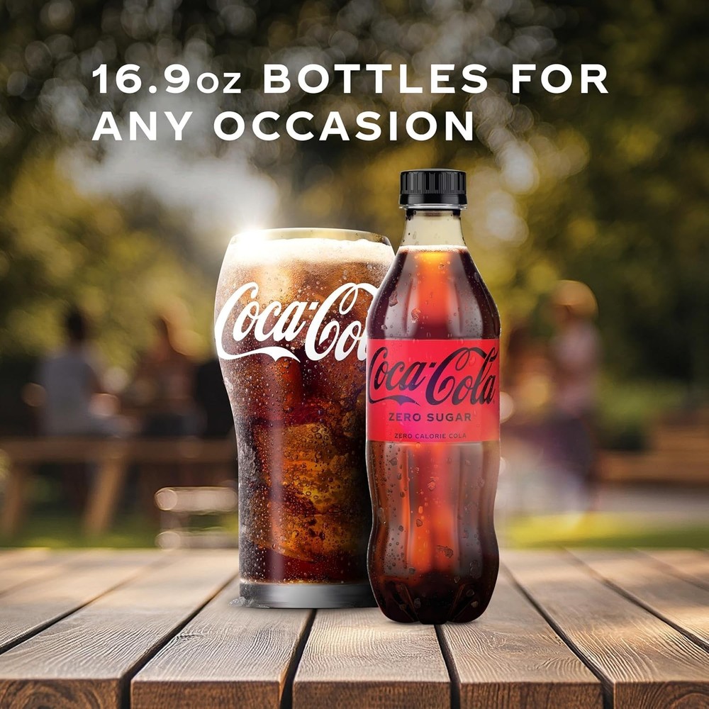 Coke Zero Sugar Diet Soda Soft Drink, 16.9 fl oz, 6 Pack.