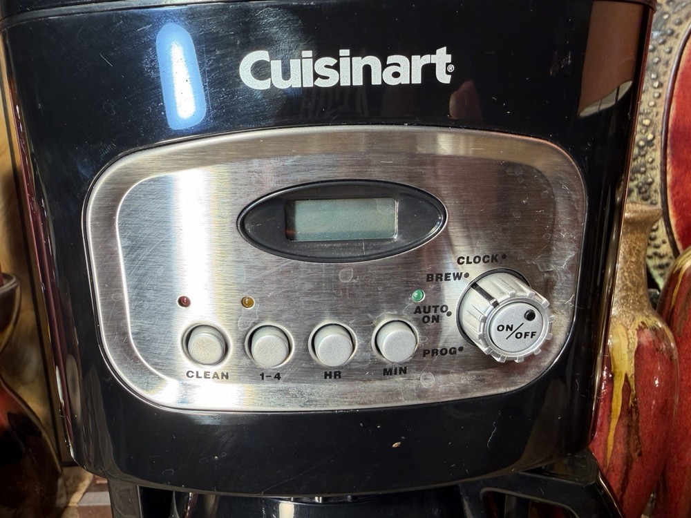 Cuisinart 12-Cup Programmable Thermal Coffee Maker Stainless Carafe Black Tested