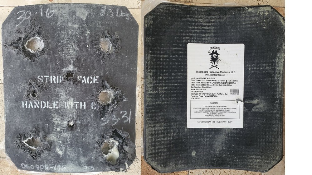 Single Curve Level III+ Ceramic/Composite Body Armor Plate
