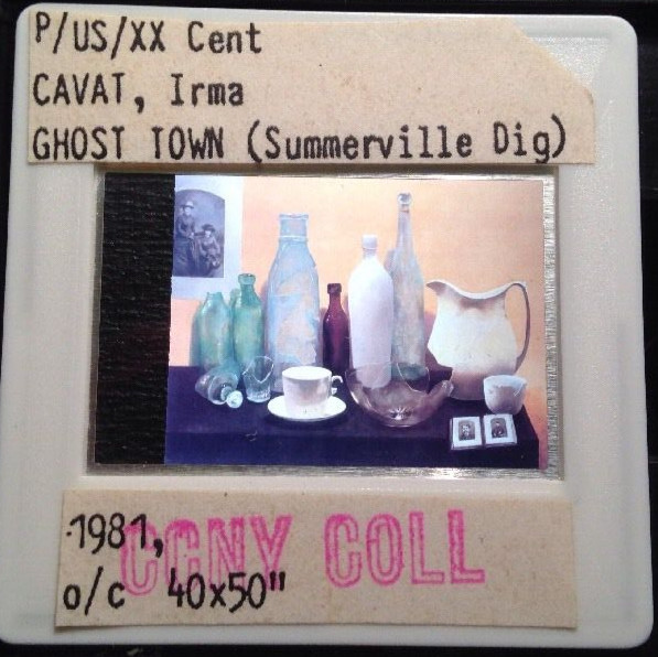 Irma Cavat "Ghost Town" Modern Art 35mm Slide