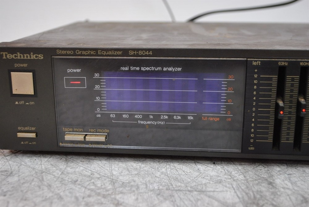 Power Tested Only Technics SH-8044 Stereo Graphic Equalizer AS-IS