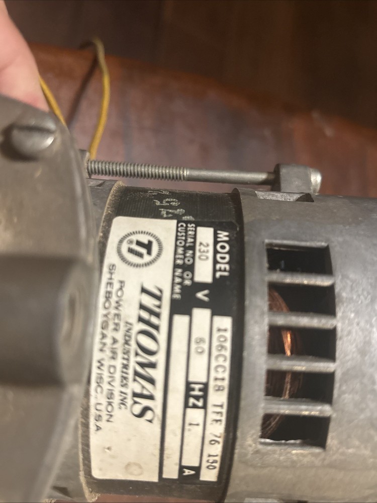 Thomas Model 106cc18 Tff 76 150 220/230V MOTOR. Thomas Pump