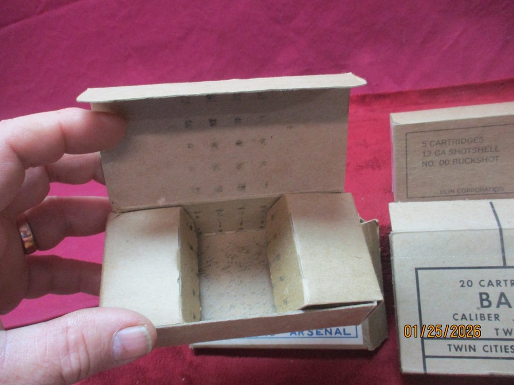6 Vintage USGI Ammo Boxes, Mixed-Lot, Ammo Boxes, (Empty)