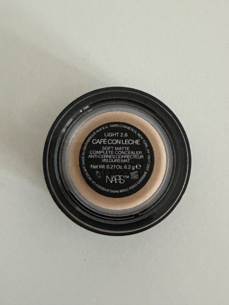 NIB NARS Soft Matte Complete Concealer LIGHT 2.6 CAFE CON LECHE