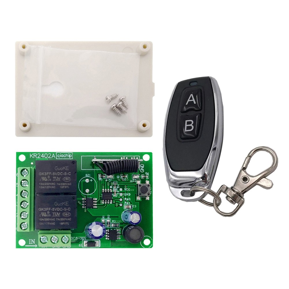 New Wireless Remote Control Dc 5v~30v Relay Transmitter 433mhz Universal