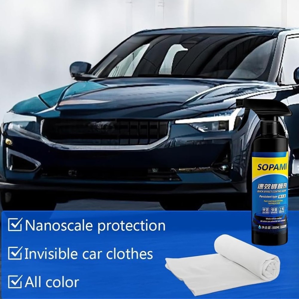 Sopami Car Coating Spray,Quick Effect Agent,Quickly Coat 1 Pack