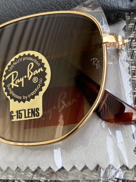New Ray-Ban Hexagonal RB3548 Gradient Brown Sunglasses