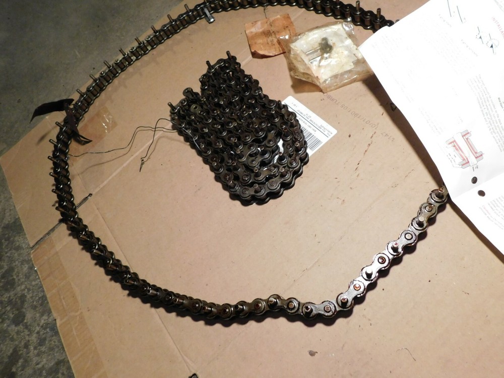 Matched Pair (2) Diamond Roller Chain Machine & Conveyer Gearing Drive Chain