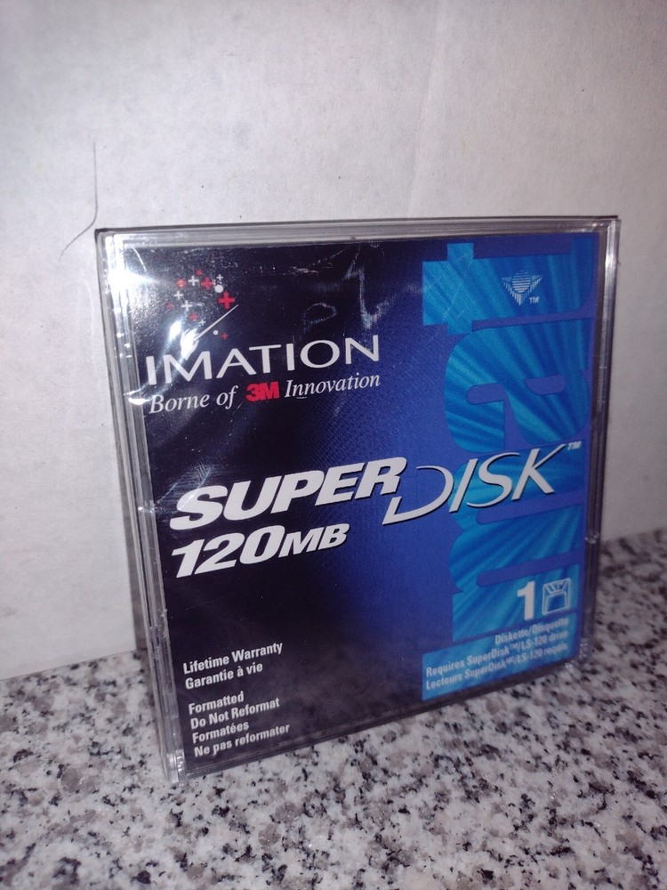Imation Super Disk 120 MB (Secured Encryption Technology ) 4 Pk. LS-120.