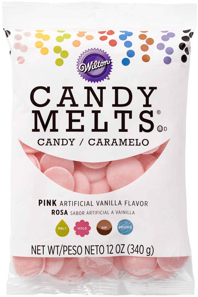 Candy Melts Flavored 12oz Pink, Vanilla