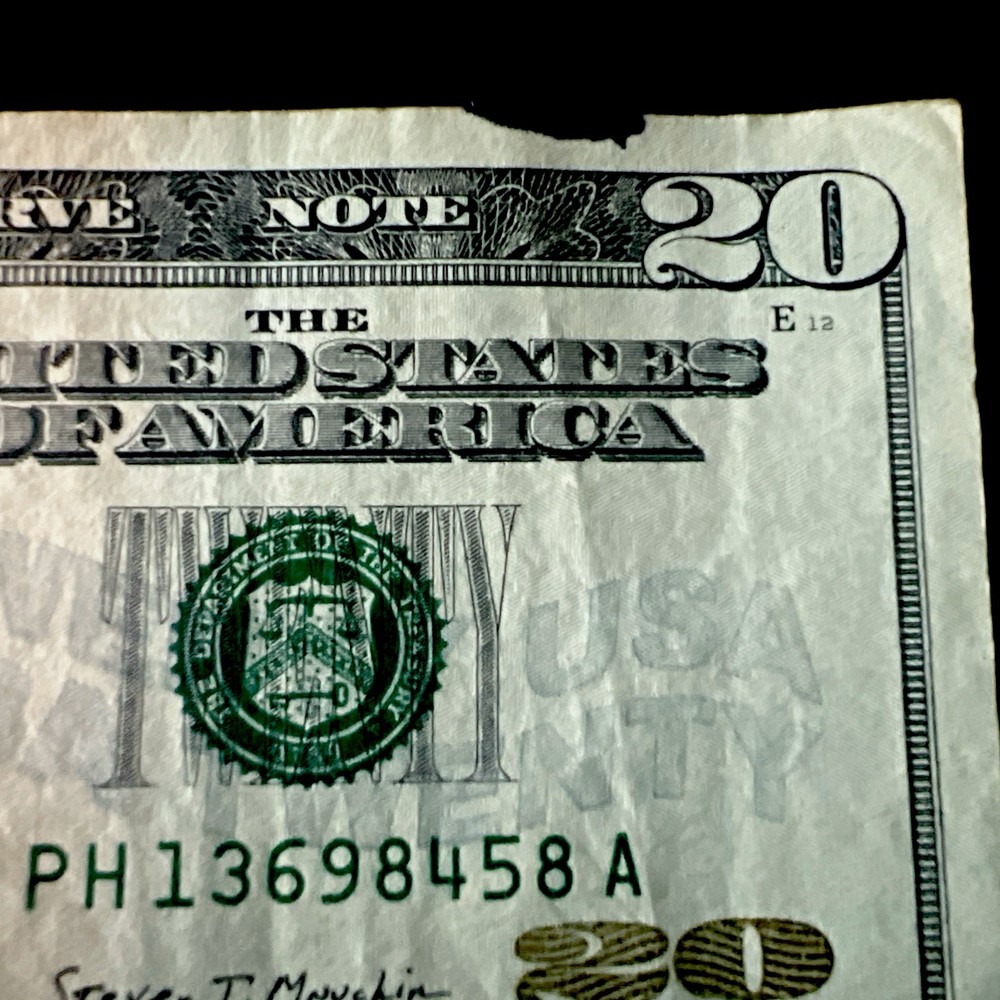 2017-A   DOLLAR BIll INK ERROR