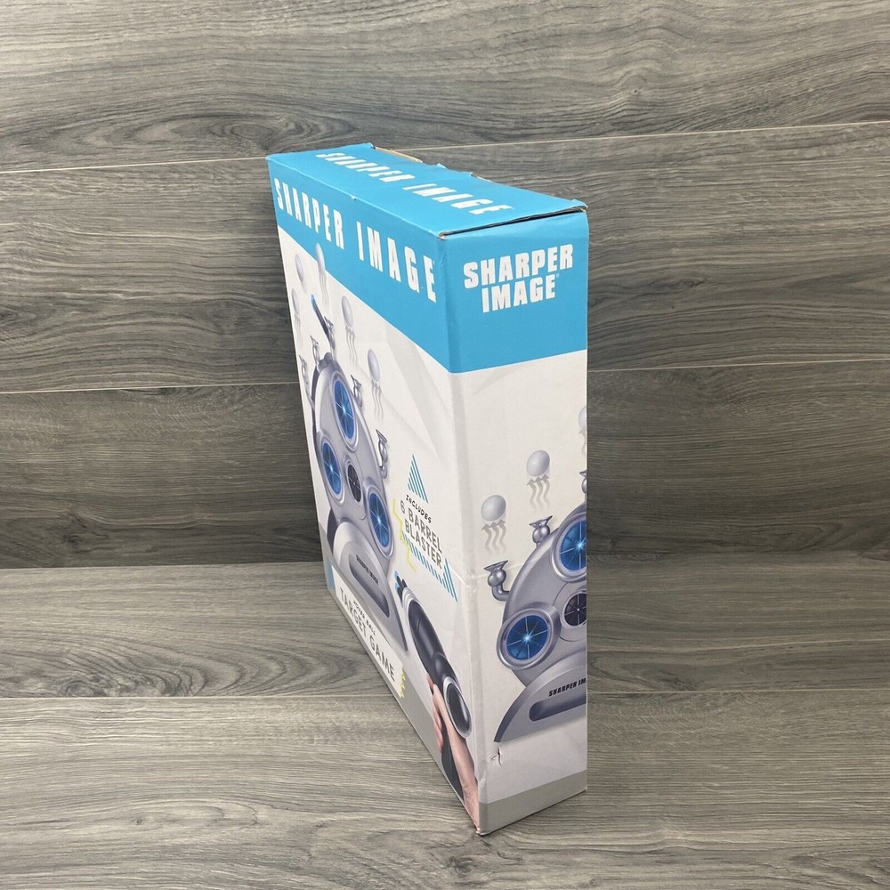 Sharper Image Hover Ball Target Game With 6 Barrel Blaster - New, Open Box