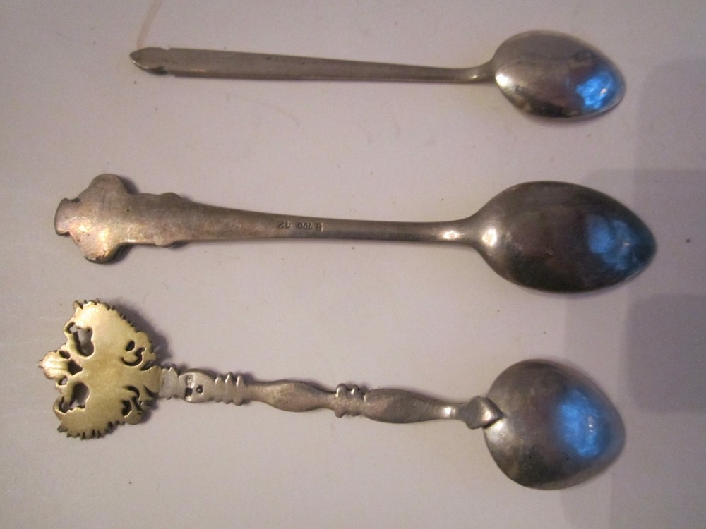 SILVER PLATED ROLEX BUCHERER SPOON & 2 STERLING SILVER SPOONS SC-1