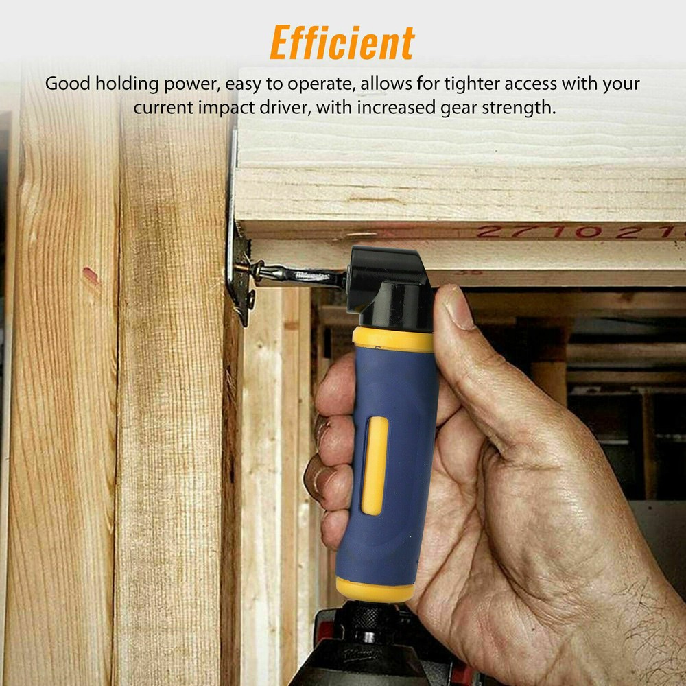 90 Degree Right Angle Extension Screwdriver Socket Adapter Drill Attachment Tool