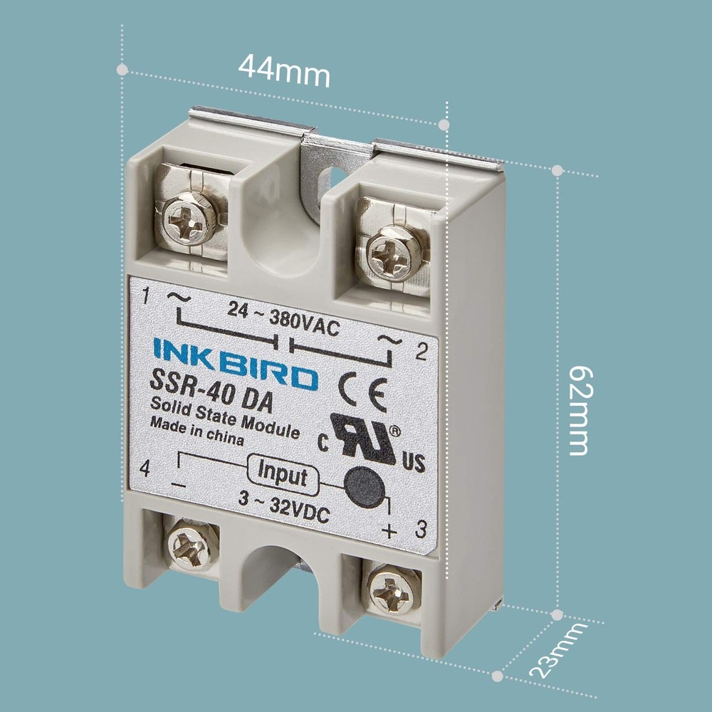 High Voltage PID Controller Kit with SSR and Thermocouple