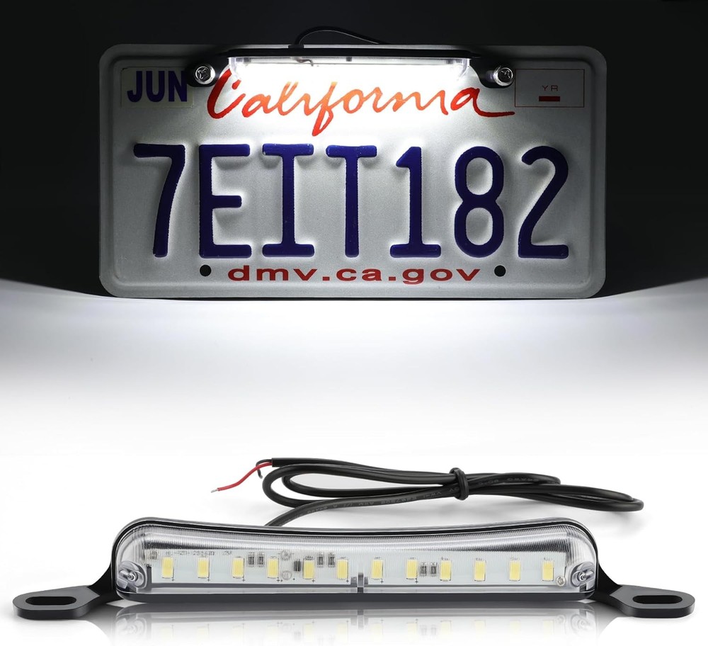 License Plate LED Light, Extremely Bright Assembly for Trailer UTV ATV Truck