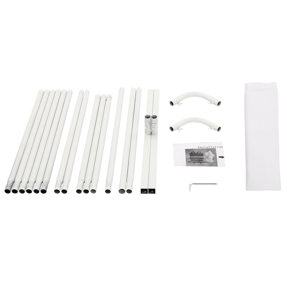 White Wedding Backdrop Stand Rectangle Backdrop Frame Backdrop Stand 1.5*0.5*2m