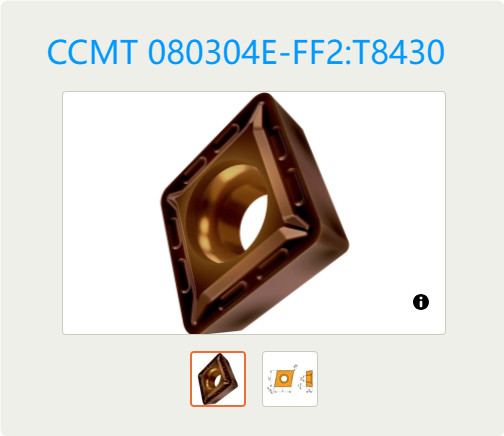 10      PCS       ORIGINAL        INSERTS       CCMT 080304E-FF2:T8430