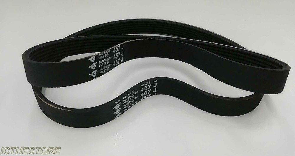 2pc POLY.V 457J Traction belt Width 14mm thickness 3.4mm extent 457mm