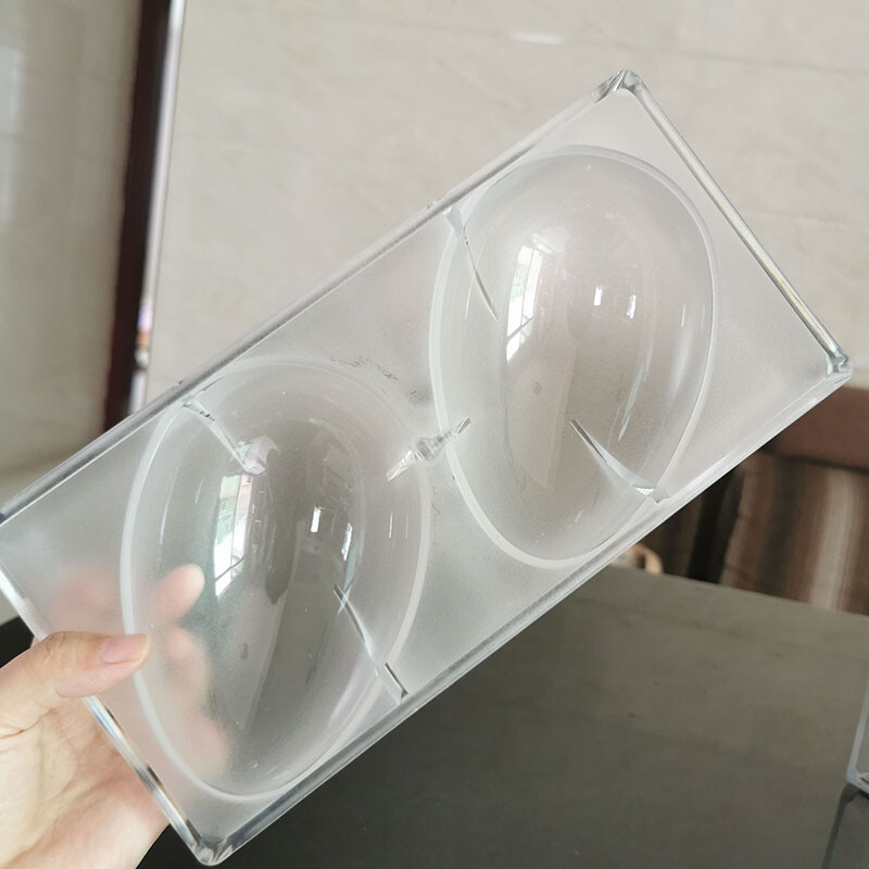 2 Cavities Polycarbonate Big Easter Eggs Chocolate Mold Ostrich Egg Candy Mould