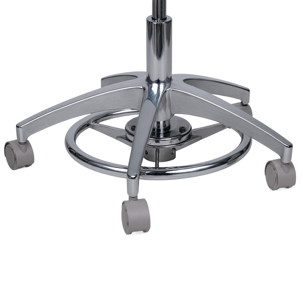 Dental Dynamic Microscope Saddle Chair Stool Foot Controlled PU Leather US