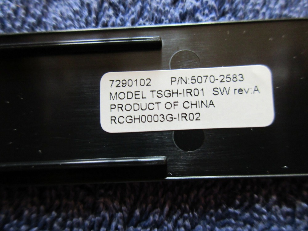 HP REMOTE - MODEL TSGH-IR01 SW REV A